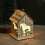 Christmas wooden cabin window display tree 1