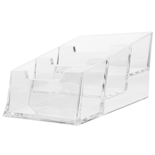 Transparente Visitenkartenablagebox für den Schreibtisch