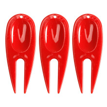 Golfdivotreparatieset van roestvrij plastic, 3 stuks