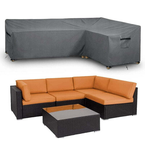 Outdoor L-Shaped Sectional Sofa Cover Waterproof Thickened