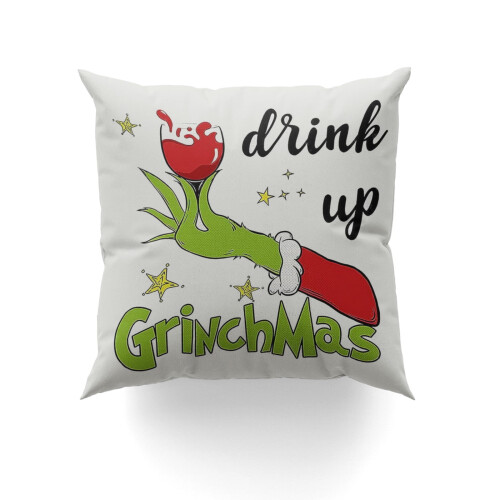 Μαξιλαροθήκη Grinch 20x20 ίντσες