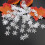 Confete de Natal em forma de floco de neve multicolorido, 1,5 cm, 2 cm, 3 cm 1