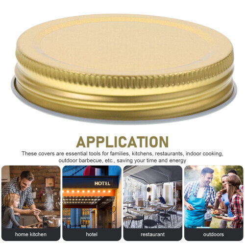 Mason Jar Lids Metal Replacement Lids 12 Pcs 2