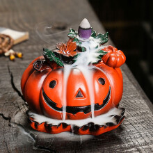 Halloween-Kürbis-Räuchergefäß-Dekoration (1 Stück)