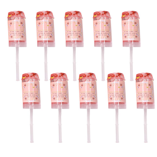 XIUH hjärtformade pusher dekorpapper 10-pack