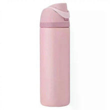 FreeSip stainless steel water bottle 24 oz rose quartz pink