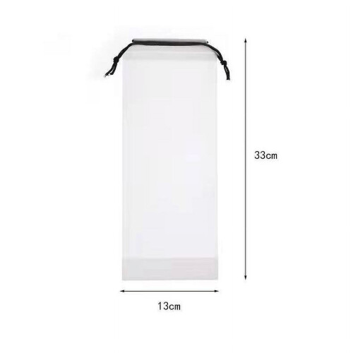 Capa de guarda-chuva transparente com cordão e à prova d'água.