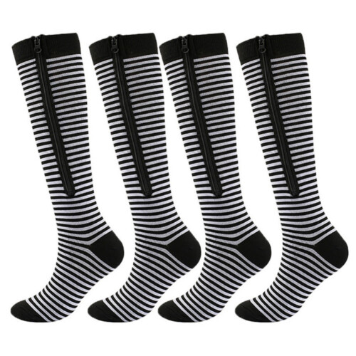 Compression Socks for Women and Men Calf-Length Open-Toe 2