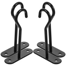 Ganchos de hierro para farolillos de pared y cesta de flores (4 juegos)