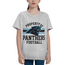 Detské tričko s krátkym rukávom Panthers s futbalovým logom, 1 balenie