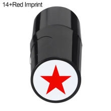 Golfbalstempel rode opdruk 14+