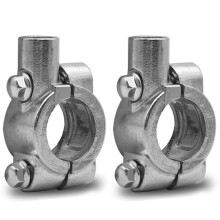 Acessórios para Bicicleta Elétrica e Scooter, Preto e Prata, 8mm, 2 peças
