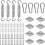 Kit de fixation pour voile d'ombrage M6, 80 pièces 1