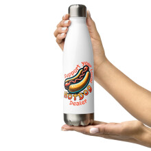 Gourde en acier inoxydable 590 ml (20 oz) pour les amateurs de hot-dogs