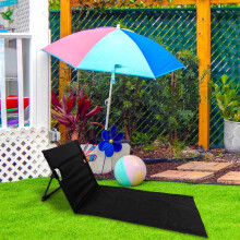 Chaise de plage portable pour adultes 15 x 43,3 pouces