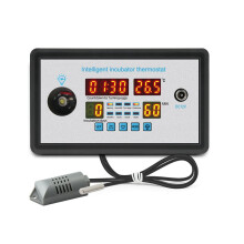 ZFX-W9002 Smart-Thermostat, digitale Temperatur- und Feuchtigkeitsanzeige, 360-Anzeige