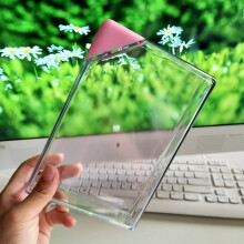 Bouteille d'eau transparente avec bloc-notes portable