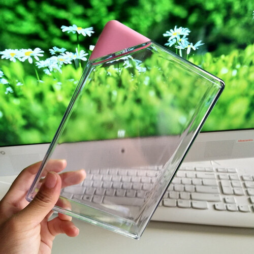 Bouteille d'eau transparente avec bloc-notes portable