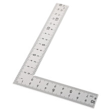 Regla en forma de L de Chenpulu para carpintería, de acero inoxidable.