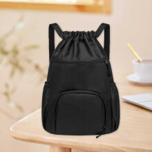Mochila deportiva Jacenvly, bolso de mano de malla, 1 pieza