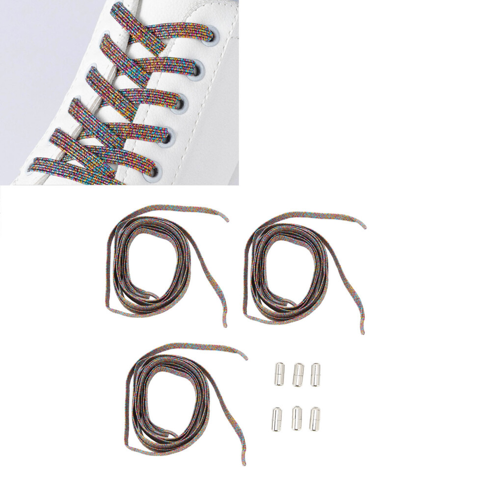 Tieless Shoelaces 3 Pack Elastic No Tie Laces