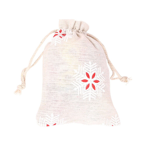 Weihnachtsmann-Geschenk-Leinenrucksack mit Aufdruck