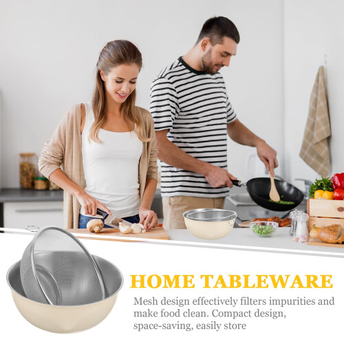 Stainless Steel Vegetable Washing Basin 1300ml 2