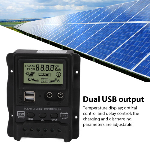 Dual USB Solar Controller 20A PWM
