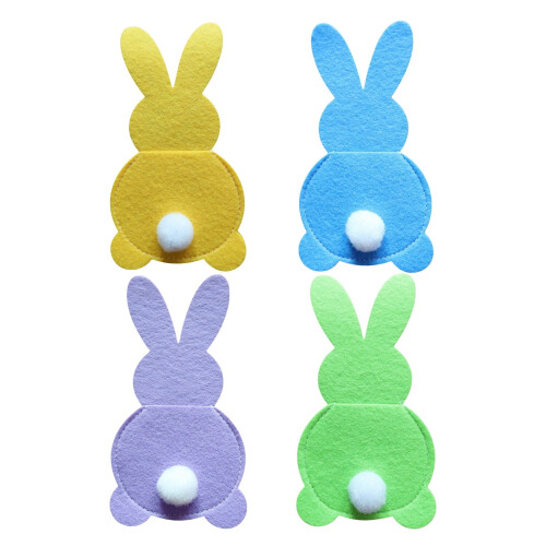 Porte-couverts réutilisables pour paniers de Pâques (lot de 4) 1