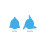 Glasflaschen-Kaffeebecherhalter-Set Blau 3