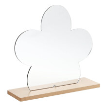 Love Mirror Decor Acrylic Wooden Irregular 1pc