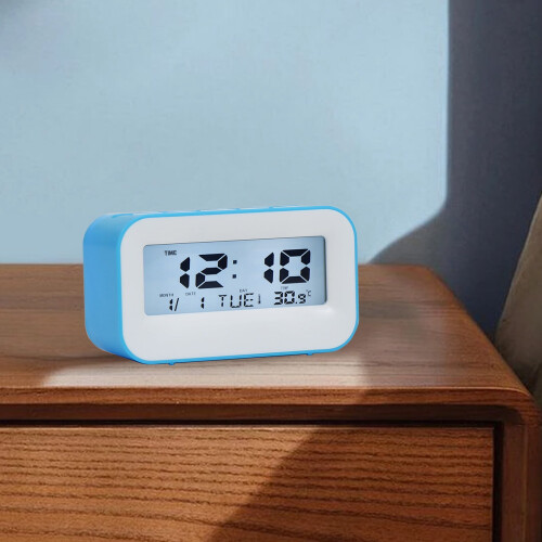 Digitaler Wecker mit LED-Anzeige und Kalender