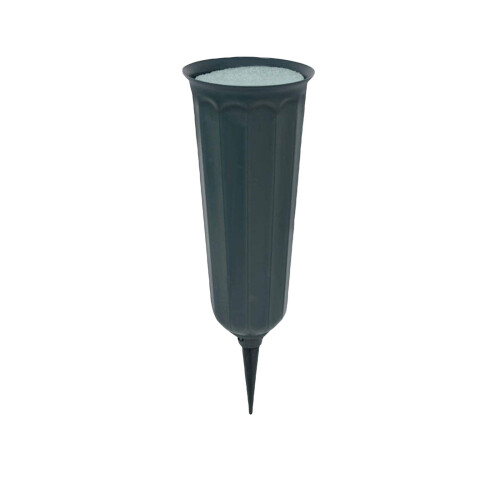 Lulshou Gartenvasen mit Erdspießen, grün, 6er-Pack