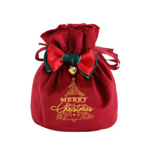 Set di 12 sacchetti regalo natalizi in velluto
