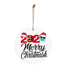 Karácsonyfa díszek fa többszínű szett 1 db