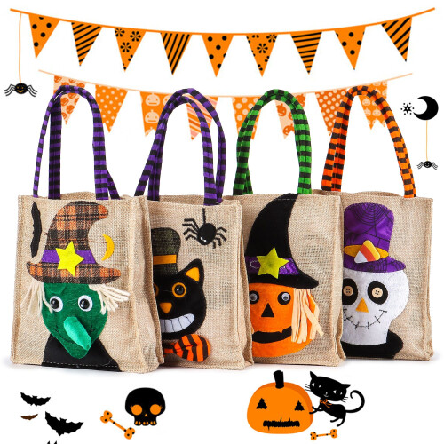 Bolsas para dulces de Halloween (12 unidades)