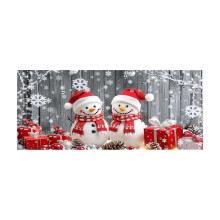Christmas garage door banner snowflake design 1 piece