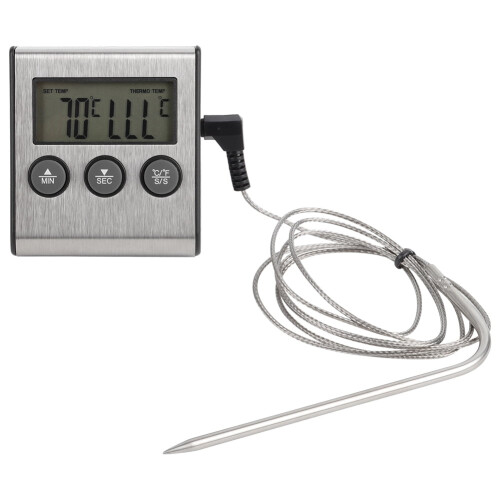 Digitales Fleischthermometer mit Sonde für Grill und Kochen