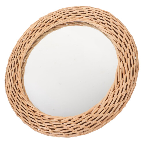Nordic rattan aesthetic mirror 1 piece