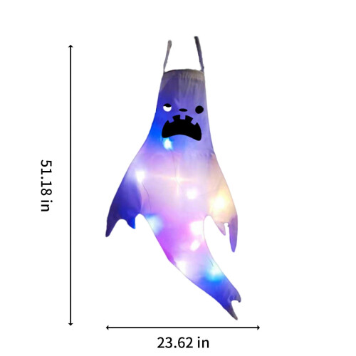 Halloween-aavetuulisukat LED-valolla, 2 kpl 2