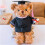 Ours en peluche à bonnet noir, 30 cm 1