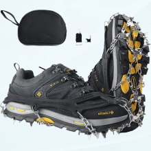 Anti-slip Crampons with 19 Stainless Steel Spikes