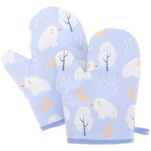 Kids' cotton mittens non-slip oven gloves 2 pcs
