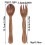 Acacia Wood Salad Spoon and Fork Set 2 pcs 2