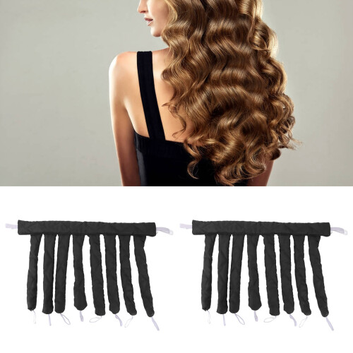 2pcs No Heat Hair Roller Curler UK