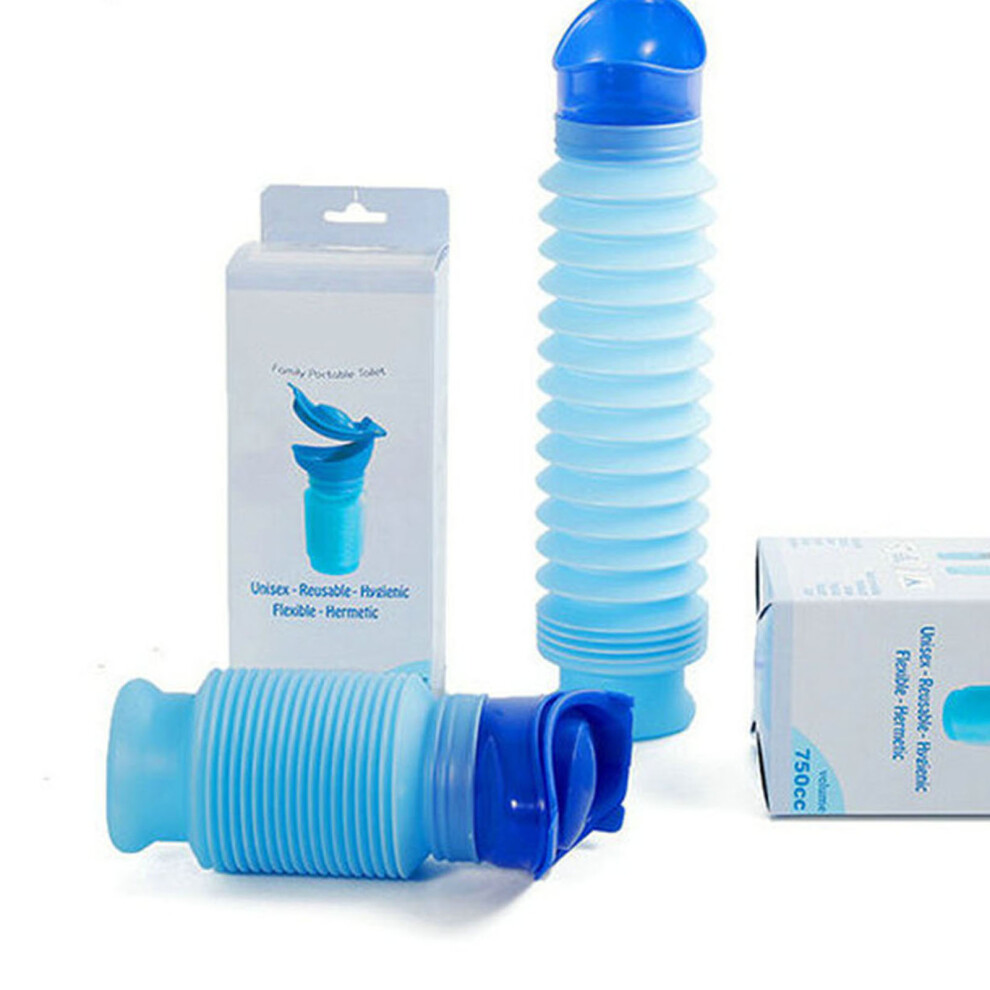 Portable Adult Urinal 750ml Blue