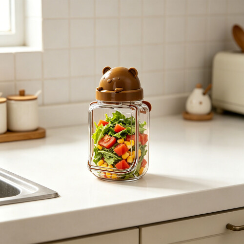 Sturdy Plastic Food Container With Tight Lid-brownwithoutcross 2