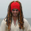 Unisex gestrickte Piratenmütze mit Dreadlocks und-Rot 5