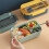 Bento Box Adult Lunch Container with 2 Compartments and 4