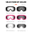 Windproof Kids Riding Glasses With Adjustabe Strap-pink gray 5